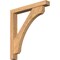 Ekena Millwork Legacy Block Smooth Bracket w/ Offset Brace, Western Red Cedar, 5 1/2"W x 40"D x 44"H BKT0604X40X44LEC05SWR - alternate 1